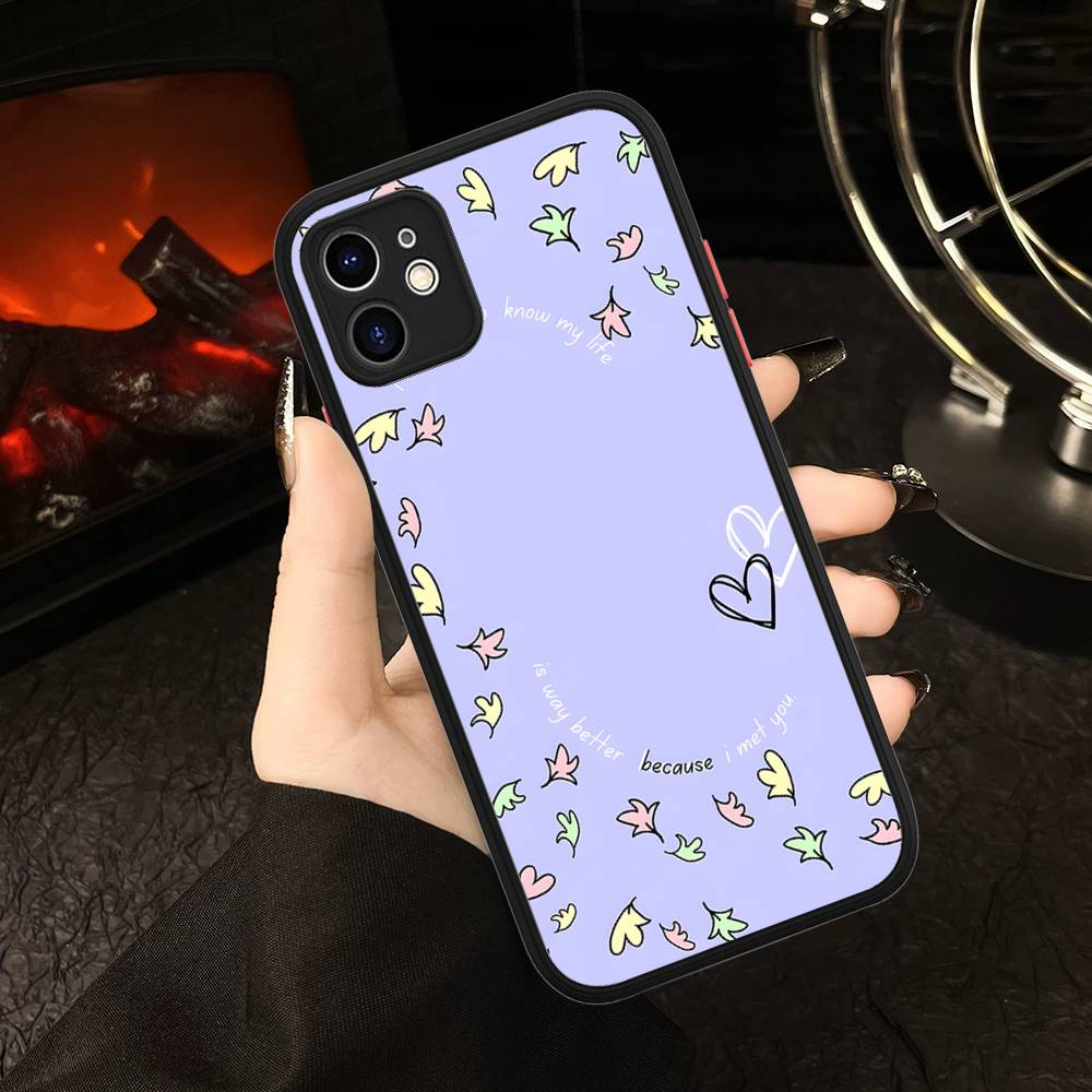 New Heartstopper Anime For IPhone 16 13 15 11 12 14 Pro Max 15 16 Plus X XS MAX Matte Phone Cover