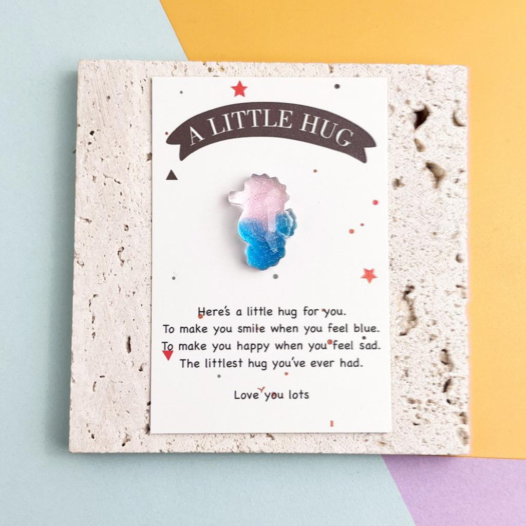 DIY Ocean Wind Animal Series Симпатичные сверкающие крабы для украшения аквариума с градиентом Карманные объятия Благословенная открытка 1 шт.