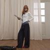 UNIFREE Women's Color-Block Layered Slim-Fit T-Shirt with Scarf