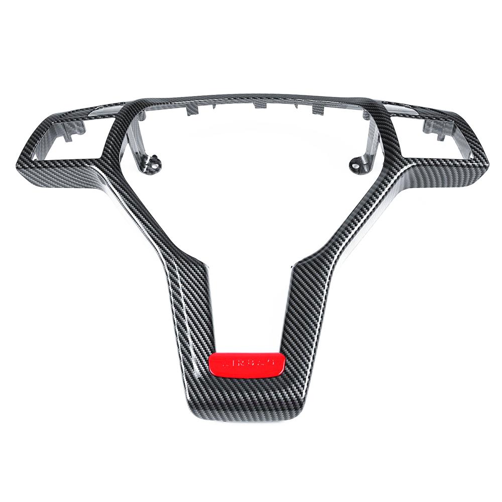 Carbon Fiber Look Steering Wheel Trim Cover For Mercedes W204 W212 AMG 2012-2014