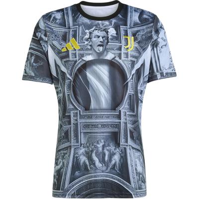 Juventus FW25 5/26 Предматчевая быстросохнущая футболка с принтом, с коротким рукавом для тренировок, мужские топы KA6785