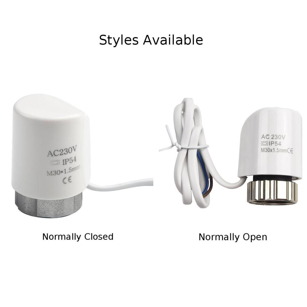 AC230V M30 1.5mm Electric Thermal Actuator For Floor Heating Radiator Valve Normally For Underfloor Heating Radiator Valve