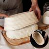 Корзина для брожения из ротанга для выпечки хлеба на закваске, круглый овальный набор ручной работы, домашний декор