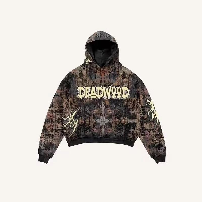 Unisex Oversized Hooded Sweatshirt With 3D Print Streetwear Style Fall Casual Top