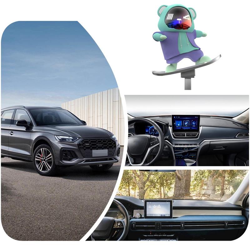 Автомобильный автоматический скользящий скейтборд медведь милый мультяшный скутер центральная консоль украшения креативные аксессуары для украшения автомобиля