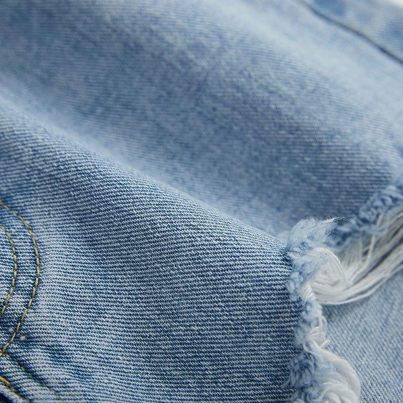 GMXIA Летние рваные шорты с неровными краями и широкими штанинами с повседневными джинсами с высокой талией для женщин