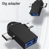 Портативный USB3.0 на TYPE-C OTG-адаптер 2-в-1, конвертер для передачи данных для мобильного телефона