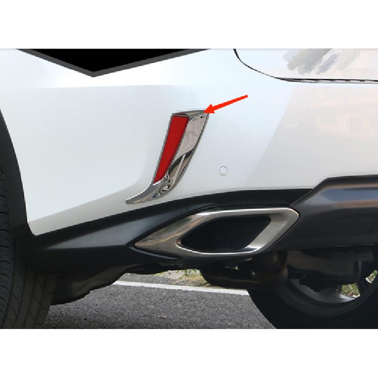Rear Fog Light Cover Trim For 2016- Lexus RX200t RX300 RX350 RX450h Chrome