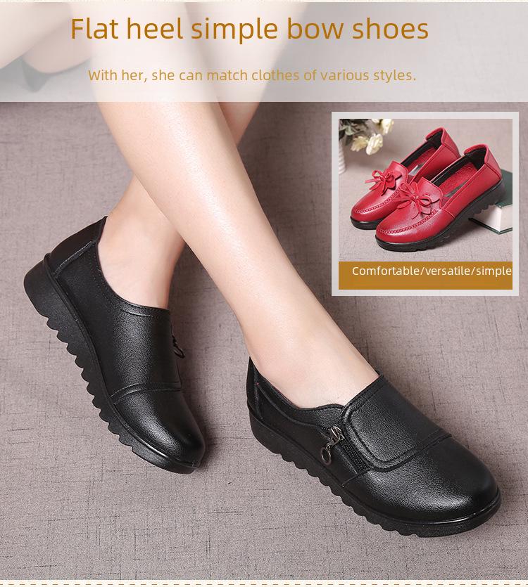 Женская кожаная обувь весна-лето 2021 для мам среднего и пожилого возраста – модная обувь для бабушек