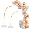2Sets Balloon Stand Arch Frame Free Bending Balloon Stand with Base Kit for Wedding Kids Birthday Party Baby Showers Decorations