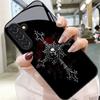 Стеклянный чехол для телефона в готическом стиле с изображением черепа, подходит для Samsung Galaxy S26 S25 S24 S23 S22 S20 FE/Ultra/Plus, пылезащитный и ударопрочный