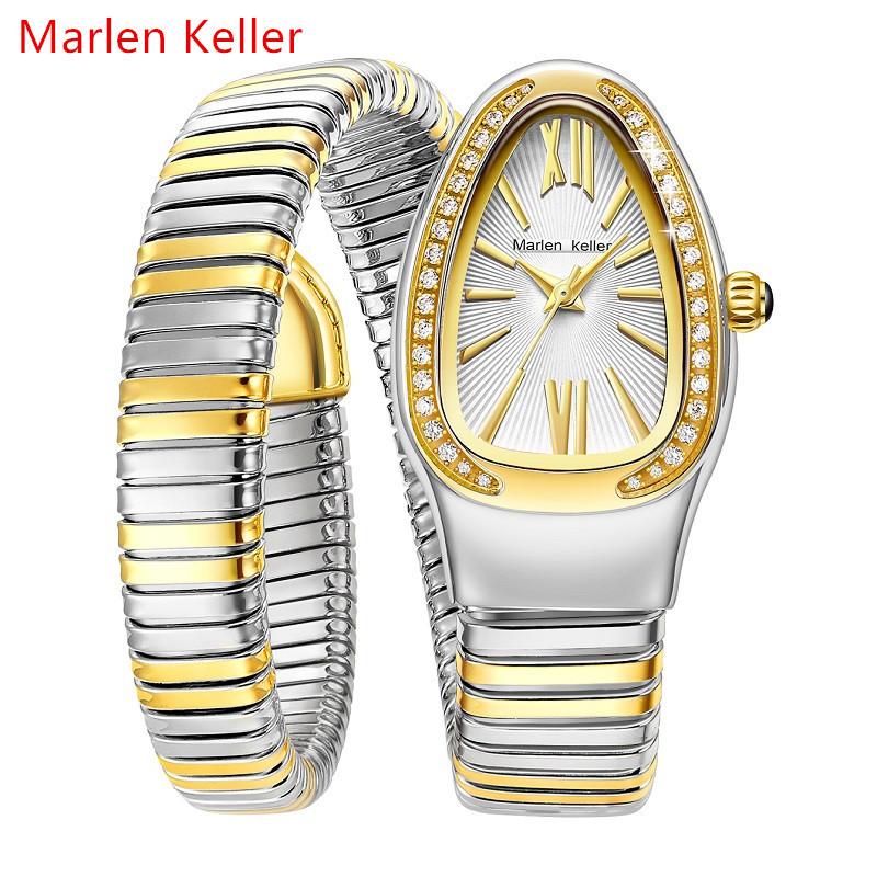 Элегантный дизайн женских часов Уникальный браслет в форме змеи Женские кварцевые наручные часы Лучший подарок