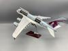 Новый 1:Модель в масштабе 160 Qatar A380 Airways из смолы с открывающейся дверью салона, самолет с подсветкой и шасси, коллекционный экспонат для фанатов