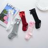 Baby Summer Clothing New Kids Toddlers Girls Big Bow Knee High Long Soft Cotton Lace Baby Socks Bowknot 100% Cotton Socks