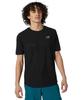 Q Speed Jacquard SS MT13277 Short Sleeve Black S [New Balance] T-Shirt T-Shirt (BK)