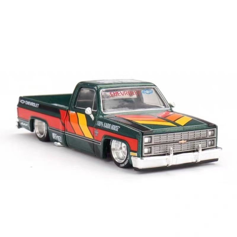 AABHC1 Kaido House + MINIGT 1:64 Chevrolet Silverado KAIDO WORKS V3 Alloy Diecast Car Model Collect Ornaments Gift Toys