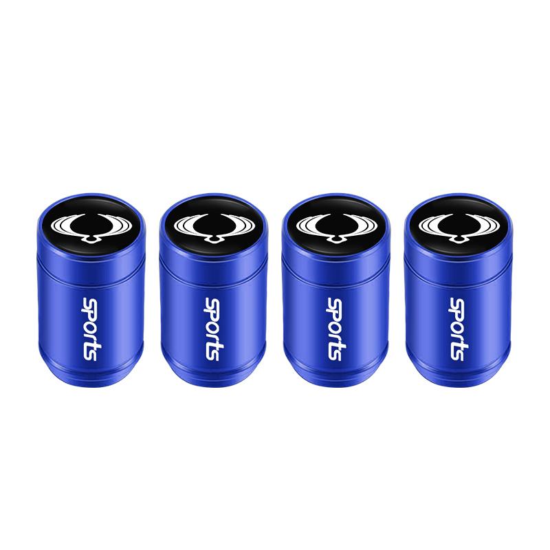 4Pcs Metal Tire Valve Caps Car Dust Proof Cap Accessories For SsangYong Musso Korando Rexton Torres Kyron Actyon Tivoli Rodius