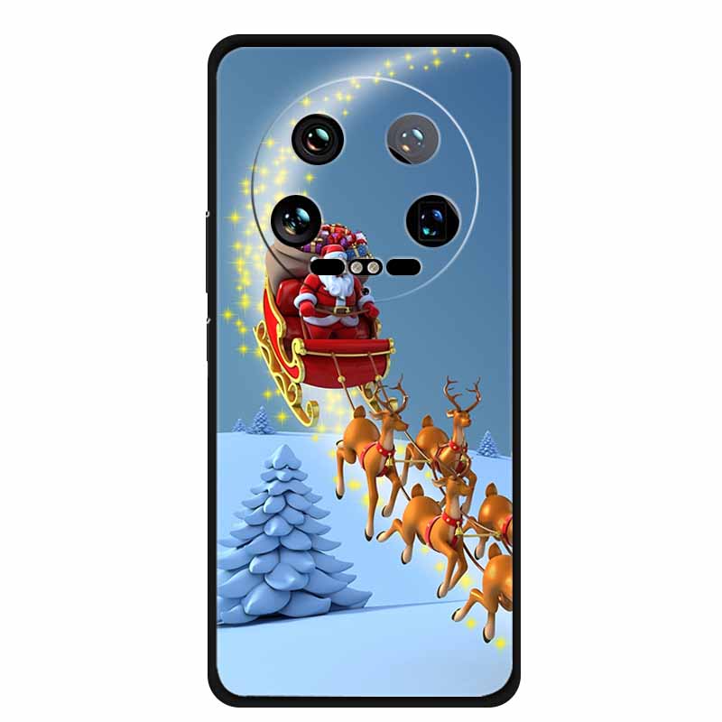 Рождественский чехол для телефона Xiaomi 14 Ultra Pro, чехол из мягкого силикона, роскошная крышка с оленем для Xiaomi 13 Ultra Pro, задние чехлы Coque 14pro