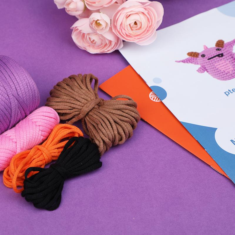 Стартовый набор для вязания крючком Птерозавр Fenrry Набор пряжи для вязания крючком с инструкциями для настоящего декоративного дома