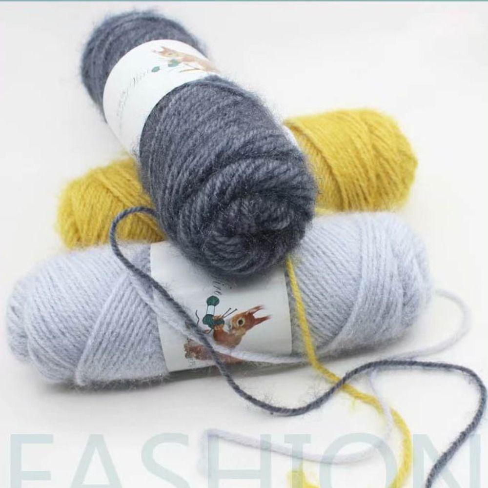 Связанный вручную мягкий шарф Детская пряжа Вязание шерстяная текстурная пряжа Хлопковая пряжа Толстая вязка крючком