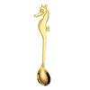 Кофейная ложка в форме морского конька, полированная нержавеющая сталь 304, десертная ложка для вечеринок, мероприятий