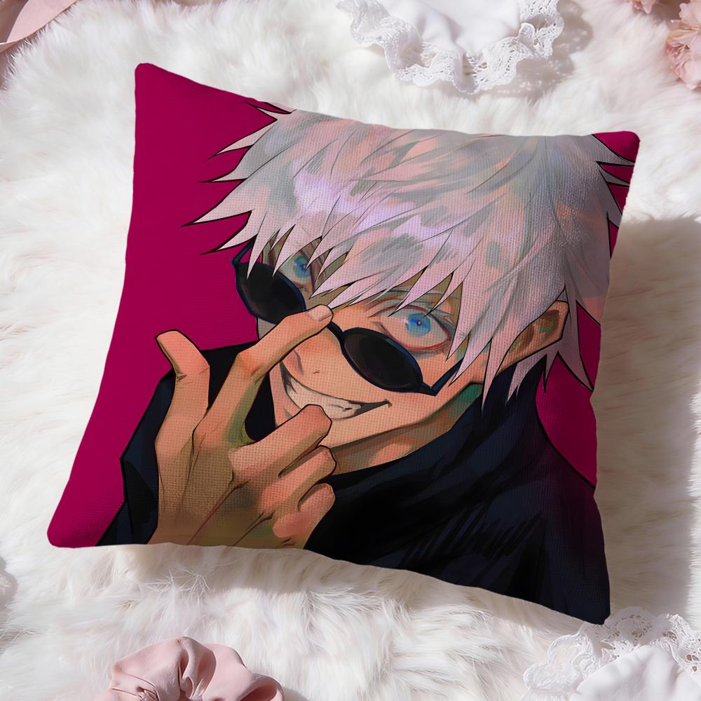 Аниме j-Jujutsu Kaisen Наволочка Премиум Комфорт Двусторонняя Наволочка -Дизайн Два в Одном для Любой Комнаты и Салона Автомобиля