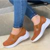 Women Fashion Vulcanized Sneakers Platform Solid Color Flats Ladies Shoes Casual Breathable Wedges Ladies Walking Sneakers