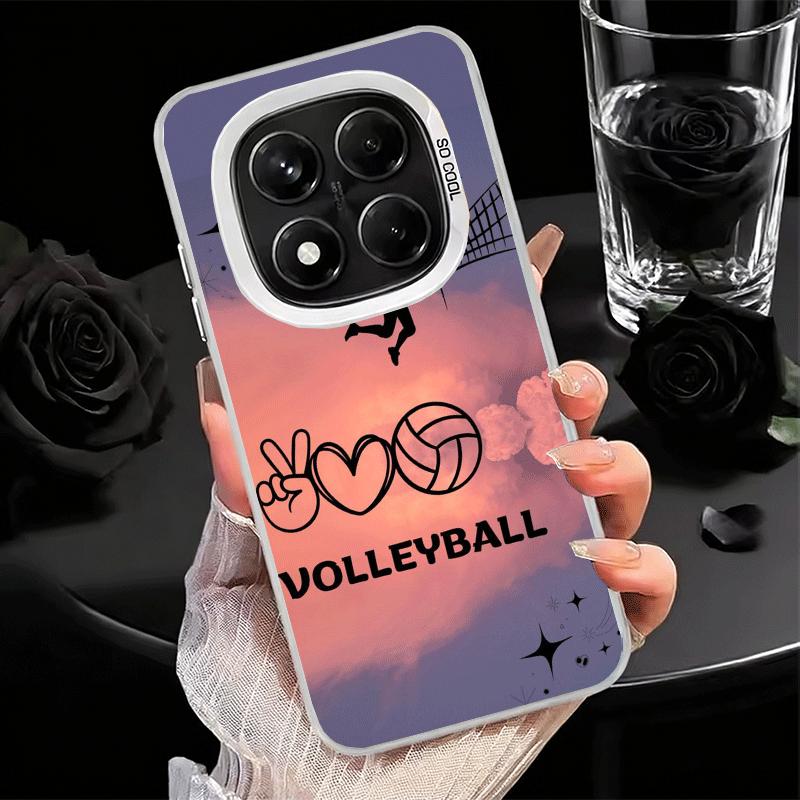 Volleyball Sport Soft Phone Case for Xiaomi Redmi Note 13 14 15 Pro Plus 12S 12 11S 11 11T 10S 10 Shockproof Cover Back Shell
