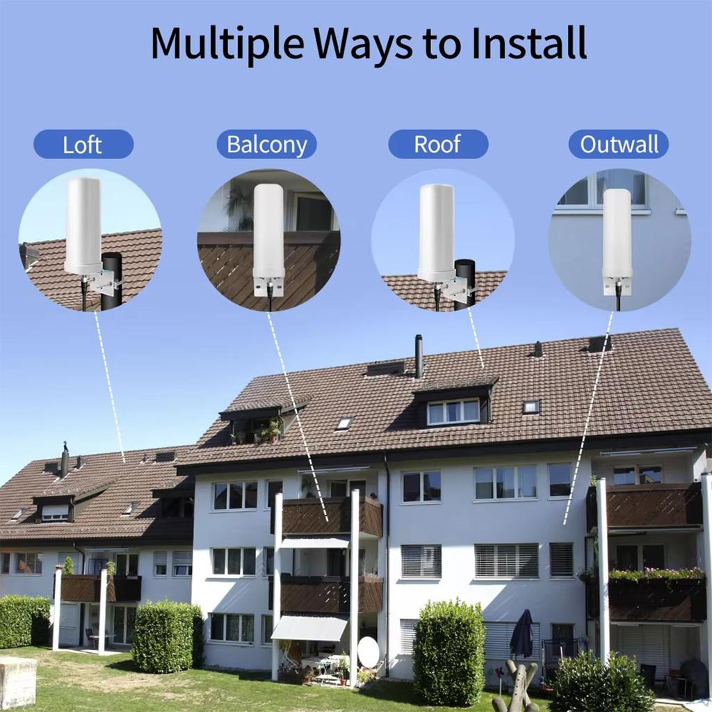 Уличная комнатная цифровая ТВ-антенна с сильным сигналом 35 дБи, усилитель сигнала дальнего действия, 4K 1080P, бесплатные HDTV-каналы для ATSC/DVB-T/DMBT