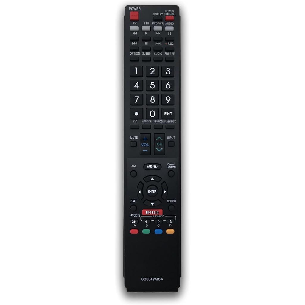 GB004WJSA Universal Replacement Remote Control for All Sharp Aquos Smart TV GB005WJSA LC-70LE640U LC-70LE650U LC-80LE650U LC-90LE657U LC-60LE755U