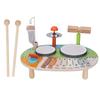 Kids Drum Set Multifunctional Drum and Wind Chimes Percussion Instrument Music Enlightenment Early