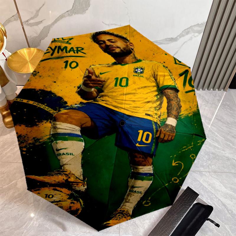 Зонт N-Neymar с Автоматическим Открытием/Закрытием и Усиленной Конструкцией на 8 Спиц, Компактный Дорожный Зонт, Подходящий для Улицы