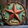 2d Flat 20*20cm Wooden Signs, Wooden Star Logos, Unique, Durable and Easy To Hang Wooden Decorations Suitable for Bedrooms, Kitchens, Restaurants