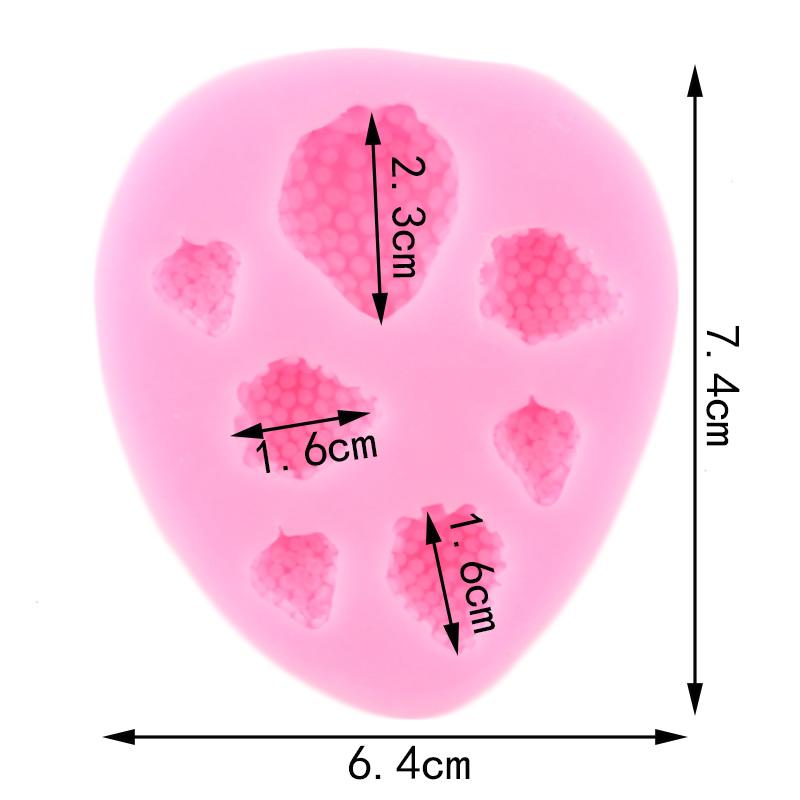 Силиконовые формы для клубники, формы для фруктов и шоколада, инструменты для украшения торта из помадки, полимерная форма для конфет, глины, формы для кексов