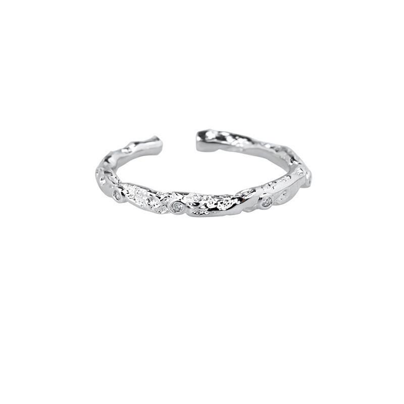 Trendy Geometric Copper Ring For Women Adjustable Size Chic Elegant Fashion Accessory