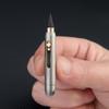 Titanium Alloy Mini Pencil Keychain, Retractable & Erasable with Replaceable Lead, Portable Pocket Pen for Emergency Writing, Silver
