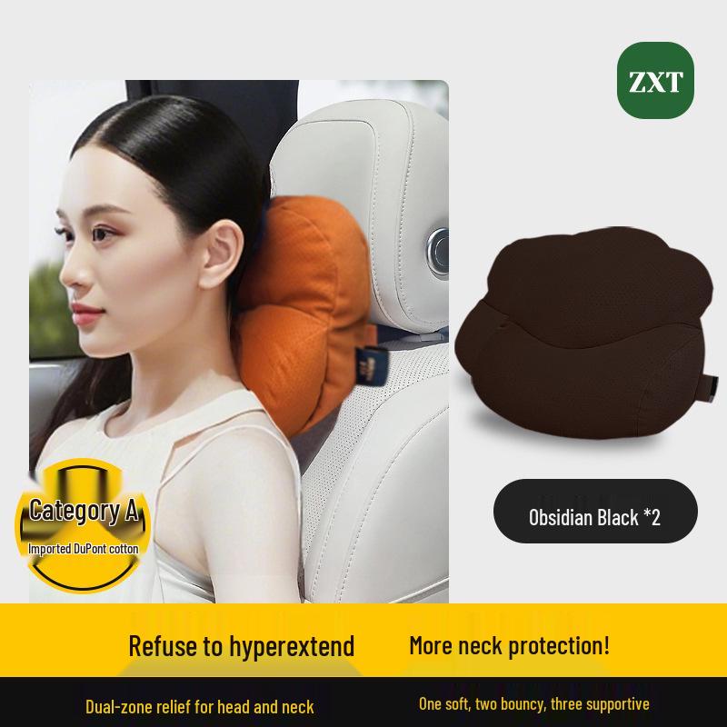 Smart Mobility Car Headrest, Lumbar & Neck Support with Seat Pillow for Porsche, Land Rover & Toyota