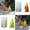 2 Pcs 3D Gnome Candle Molds Santa Silicone Molds Plasters Molds Soap Molds Craft Supplies for Christmas Decorations