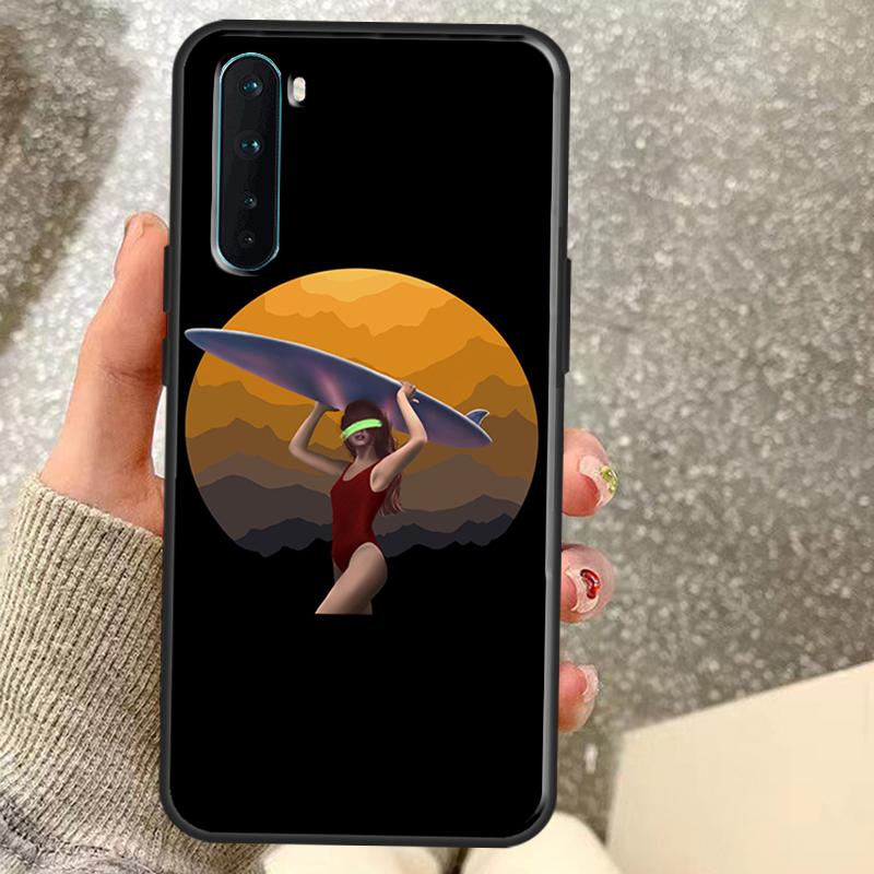Чехол для телефона OnePlus с рисунком доски для серфинга, серфинга, серф-девушки. Для моделей 15 15R 13 13R 13T 12 12R 11 10 10R 10T 8T Nord CE 5 4 2 3 Lite N20 N30 Coque