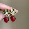 Легкие серьги-клубники из смолы, 3D-подвеска в виде фруктов, модные ювелирные украшения для модниц