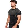 Мужская дышащая компрессионная футболка GYMSHARK с коротким рукавом, для тренировок, быстросохнущая