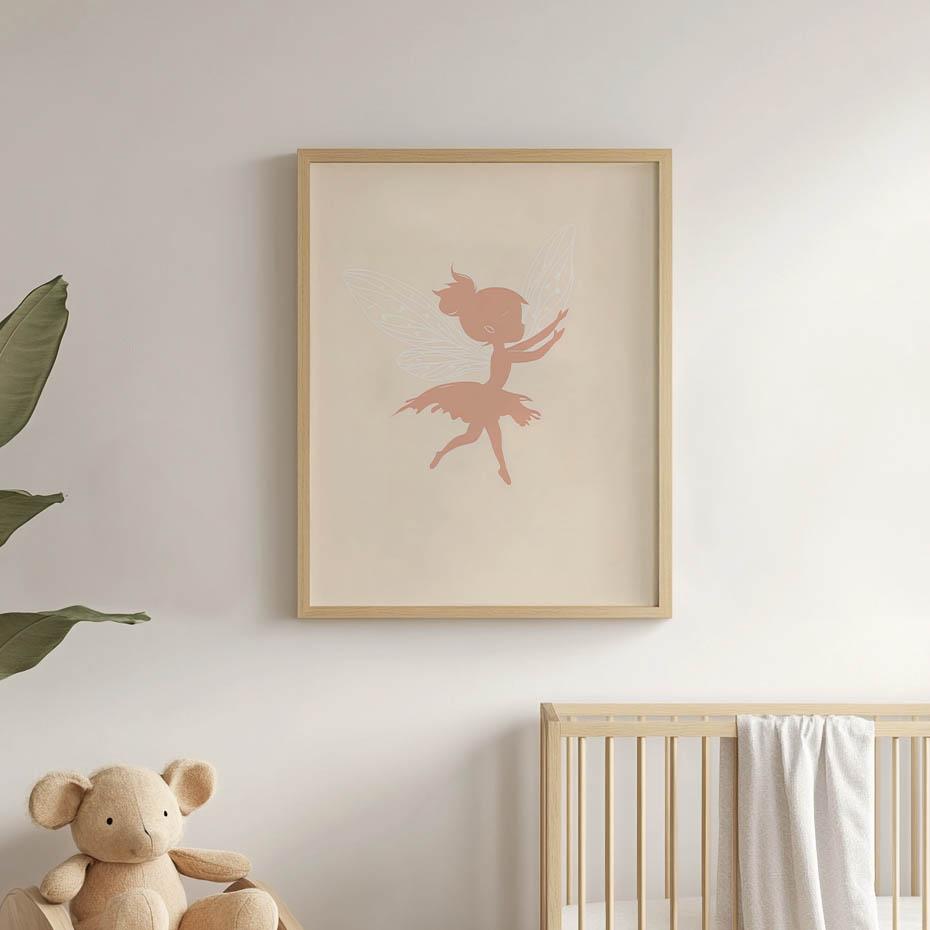 Plakat Magia Wróżki W Różu Plakat Magia Wróżki W Różu, 30X40 Cm, Bez Ramy, Płótno Premium Na Blejtramie