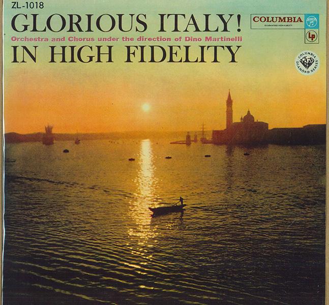 10-дюймовая пластинка DINO MARTINELLI HIS ORCHESTRA Glorious Italy ZL1018 COLUMBIA Япония New Age Easy Listening Б/у