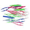 20pcs Bead Tweezers Multipurpose DIY Slip Resistance Lightweight Durable Plastic Tweezers for