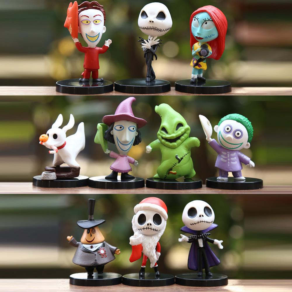 Festive Pumpkin Skull & Grinch Figure Blind Box for Christmas Eve DIY Decoration