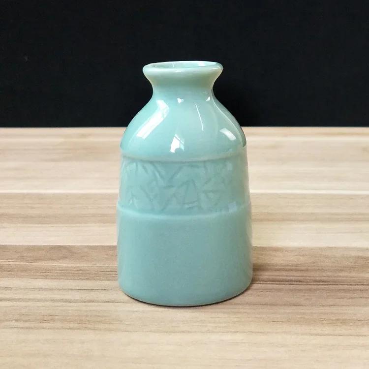 1 шт., мини-керамическая ваза ярких цветов, настольный цветочный горшок, домашняя ароматерапия, цветочная композиция, ваза, гидропоника, украшения для дома, ремесла