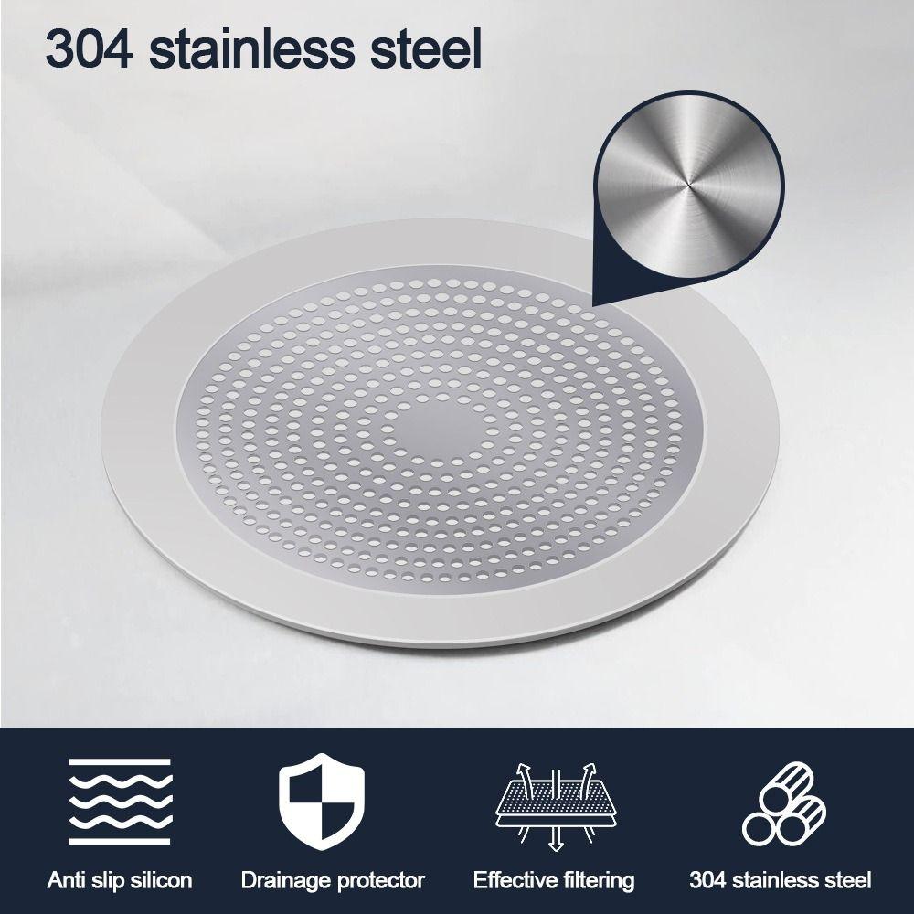 Антиблокировочный фильтр для раковины из нержавеющей стали, сетчатый сифон для слива в пол, аксессуары для кухни и ванной комнаты