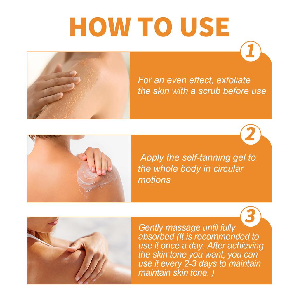 Intensive Tanning Gel, Natural Tanning Accelerator Paste Gel Tanning Creams For Sunbeds & Outdoor 150g