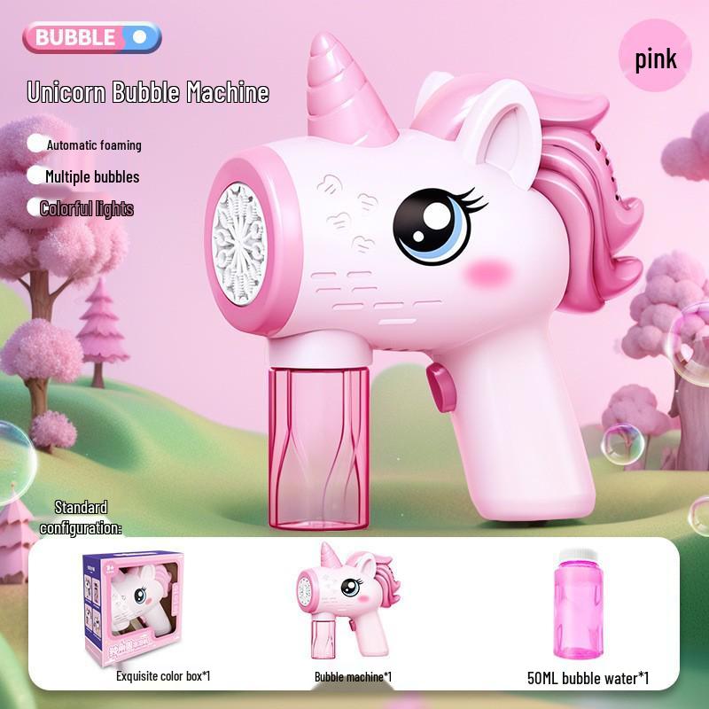 Popular Kid's 32-Hole Electric Bubble Gun - Automatic Handheld Toy for Bubbles