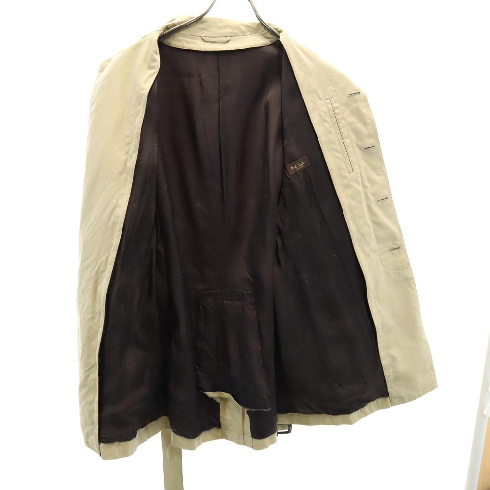 PAUL SMITH COLLECTION сделано в Японии Пальто с воротником-стойкой из нержавеющей стали M Бежевое Мужское Б/У